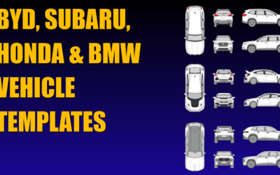 Byd, Subaru, Honda and BMW Vehicle Templates Added to Collection