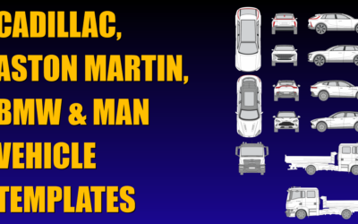 Cadillac, BMW, Aston Martin & Man Vehicle Templates Added to Collection