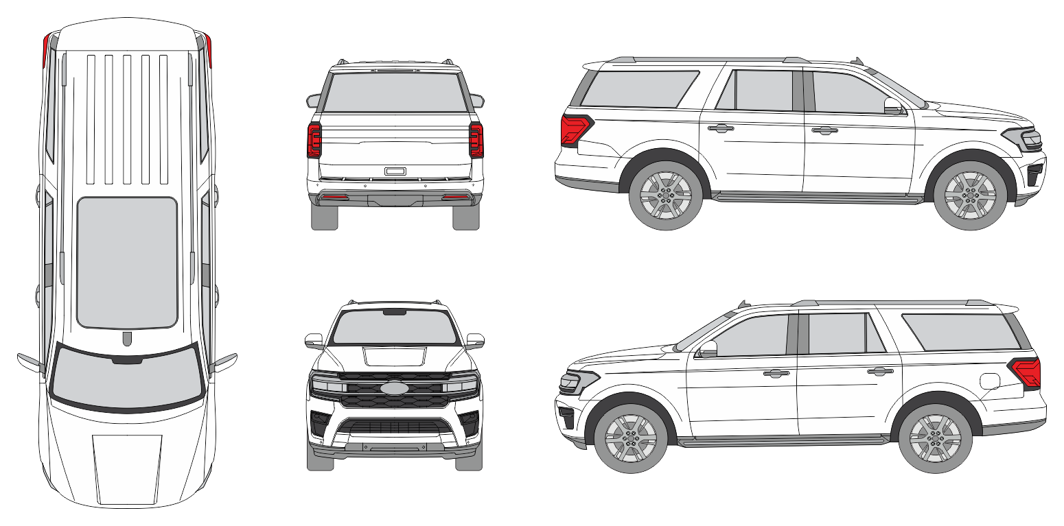 Ford Expedition 2022 SUV Template
