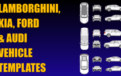 Lamborghini, Kia, Ford and Audi Vehicle Templates Added to Collection