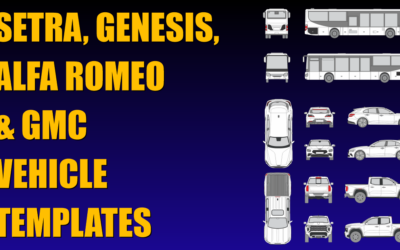 Setra, Genesis, Alfa Romeo and GMC Vehicle Templates Added