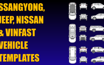 Ssangyong, Jeep, Nissan and Vinfast Vehicle Templates Added to Collection