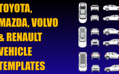 Toyota, Volvo, Mazda and Renault Vehicle Templates Added to Collection