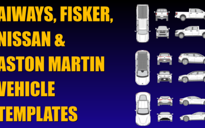 Aiways, Nissan, Fisker and Aston Martin Vehicle Templates Added
