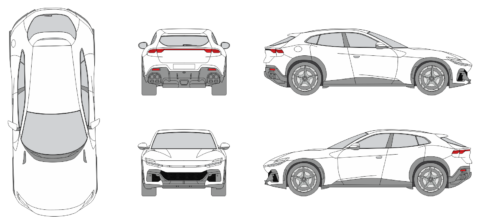 Ferrari Purosangue 2022 - Vehicle Templates Unleashed