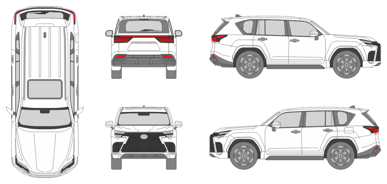 Lexus LX 2021 - Vehicle Templates Unleashed