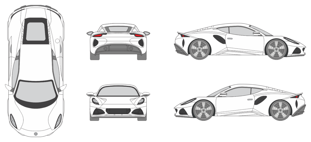 Lotus Emira 2022 Car Template