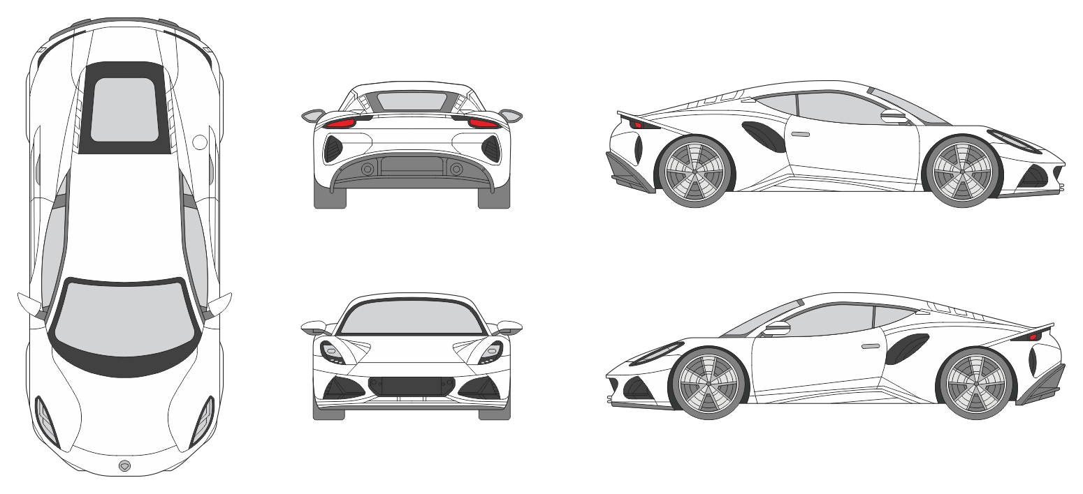 Lotus Emira 2022 Car Template