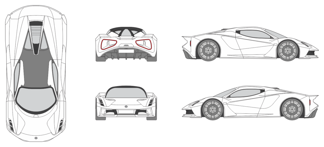 Lotus Evija 2021 Car Template