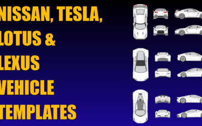 Nissan, Tesla, Lotus and Lexus Vehicle Templates Added