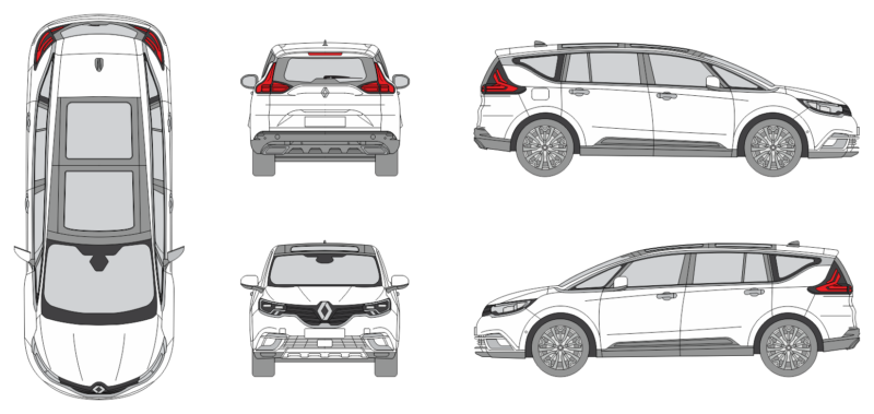 Renault Espace 2020 MPV Template