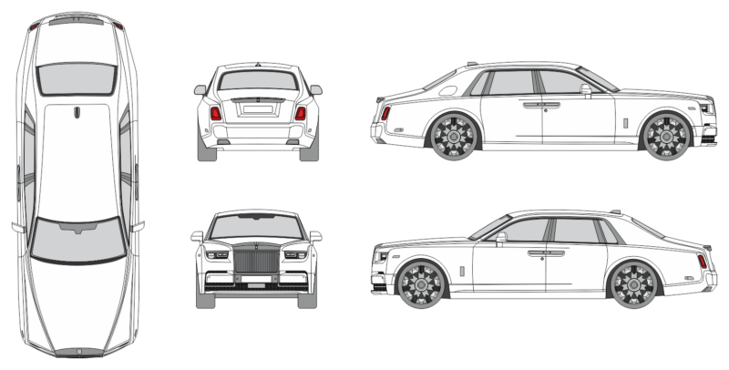 Rolls Royce Phantom 2017 Car Template