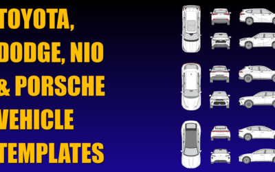 Toyota, Dodge, Nio and Porsche Vehicle Templates Added