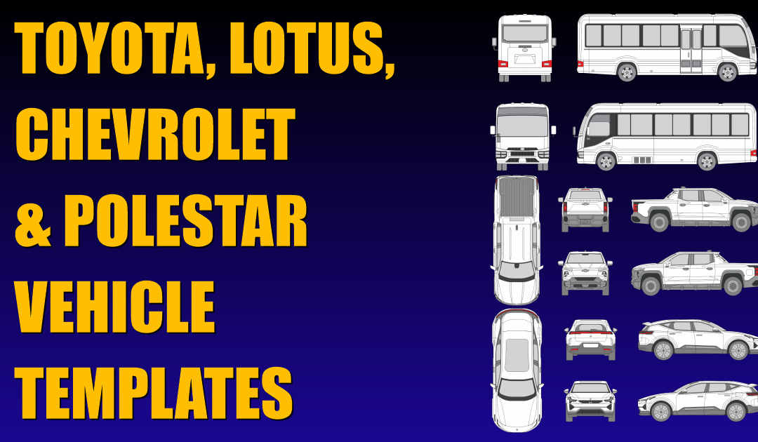 Toyota, Lotus, Chevrolet and Polestar Vehicle Templates Added