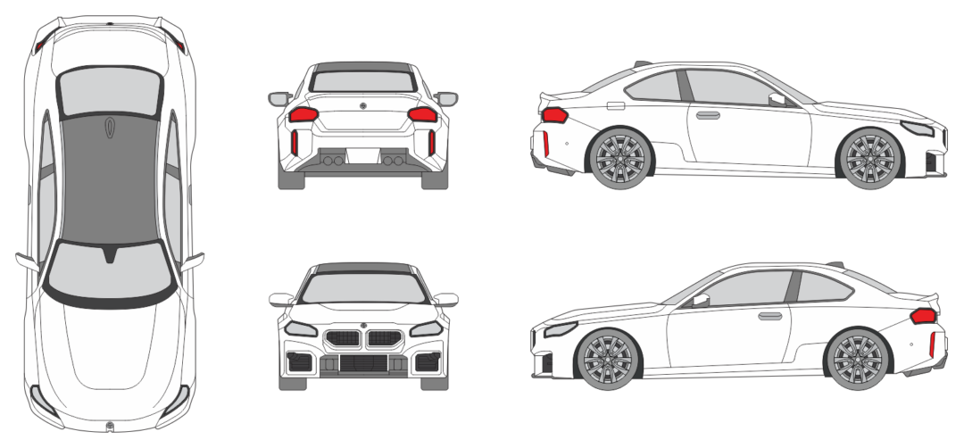 BMW M2 G87 2023 Car Template