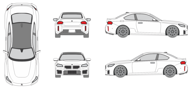 BMW M2 G87 2023 Car Template