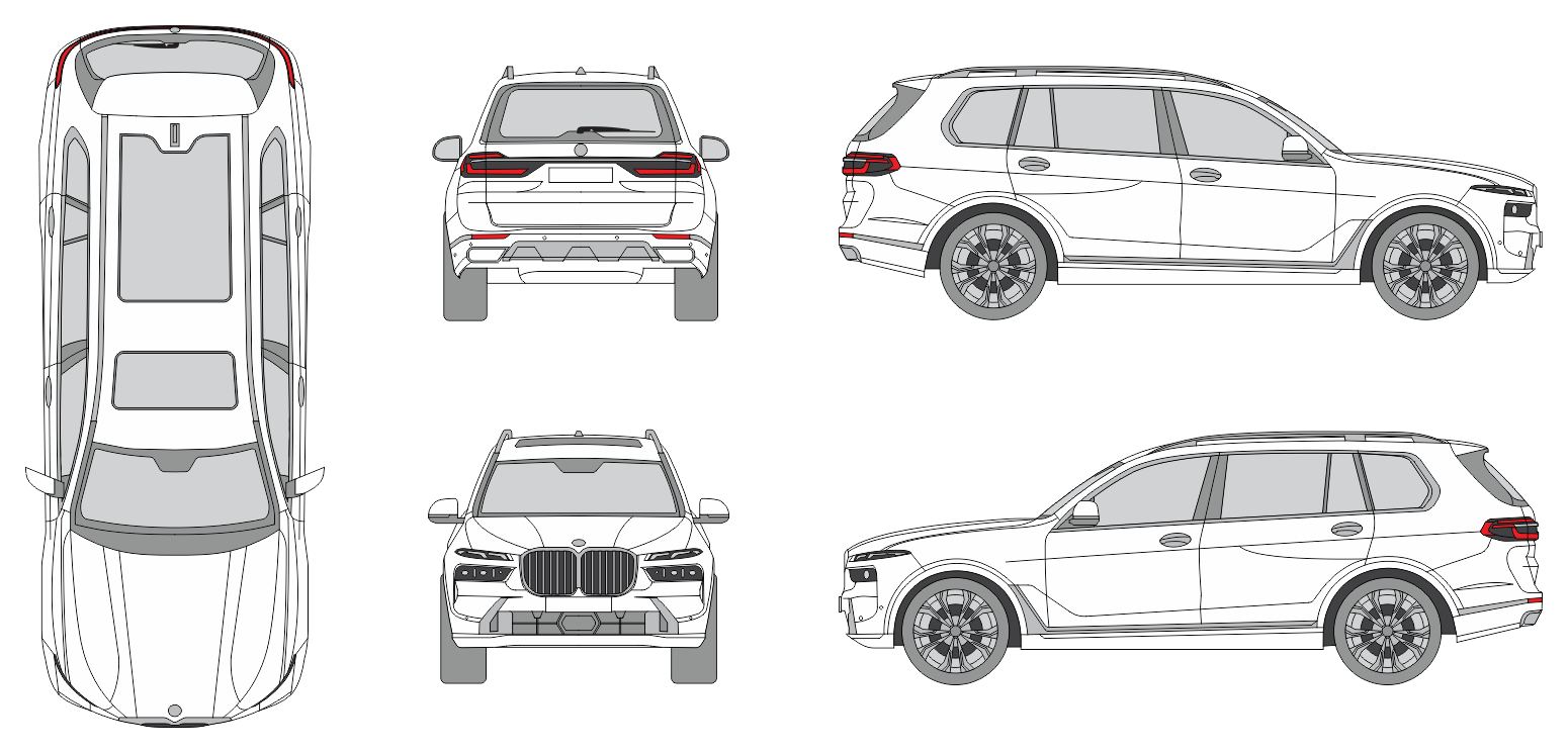 BMW X7 2022 SUV Template