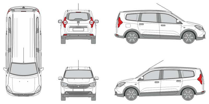 Dacia Lodgy 2020 MPV Template