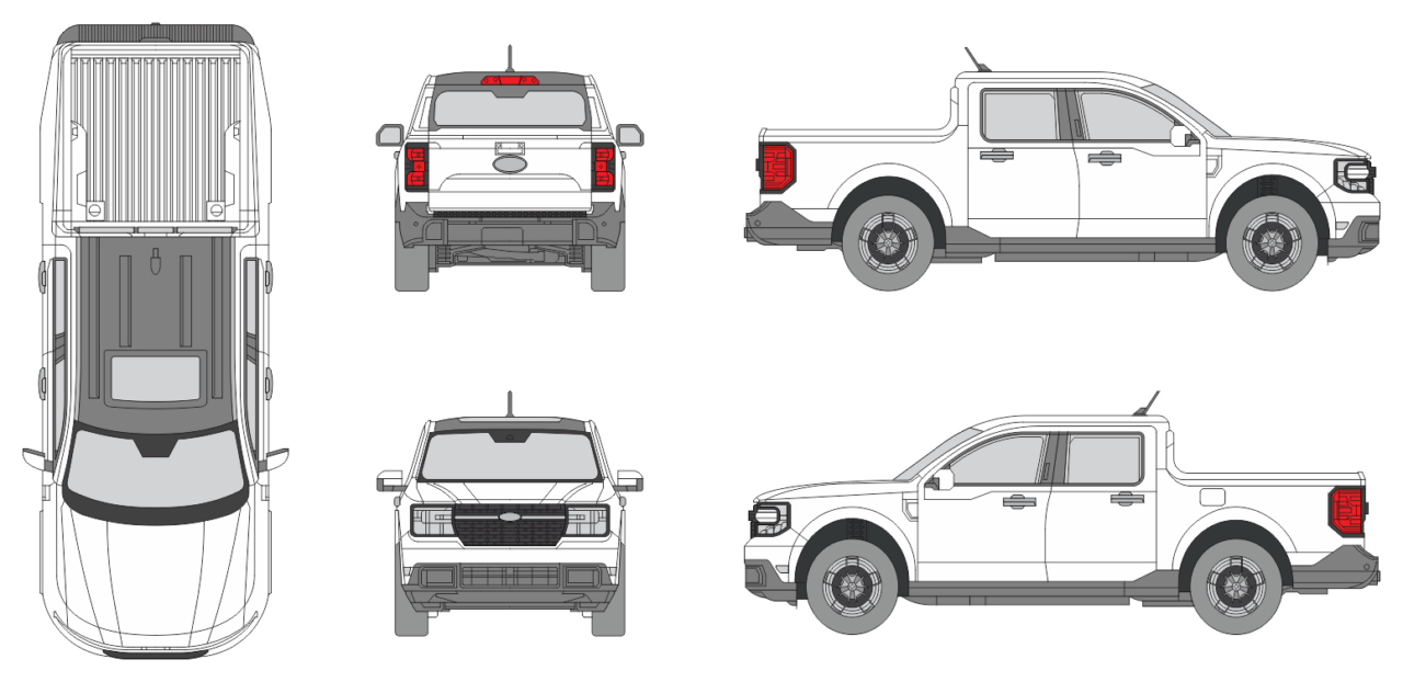 Ford Maverick 2022 Vehicle Templates Unleashed