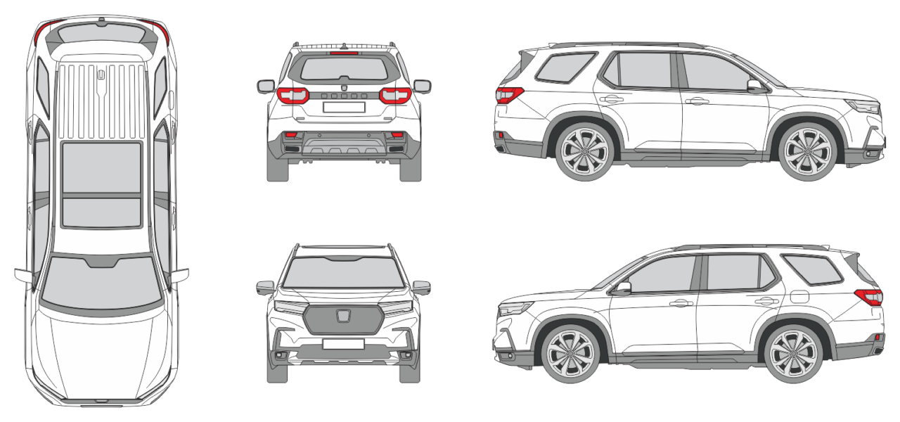 Honda Pilot 2022 - Vehicle Templates Unleashed