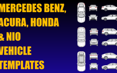 Mercedes Benz, Acura, Honda and Nio Vehicle Templates Added