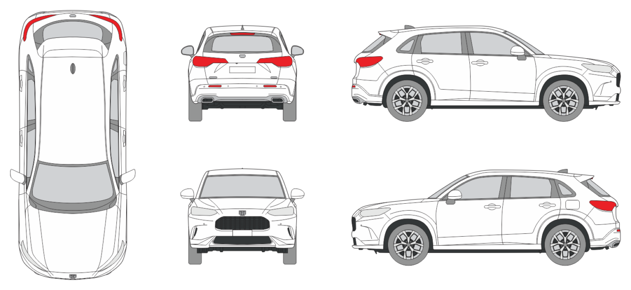 Honda ZR-V 2023 - Vehicle Templates Unleashed