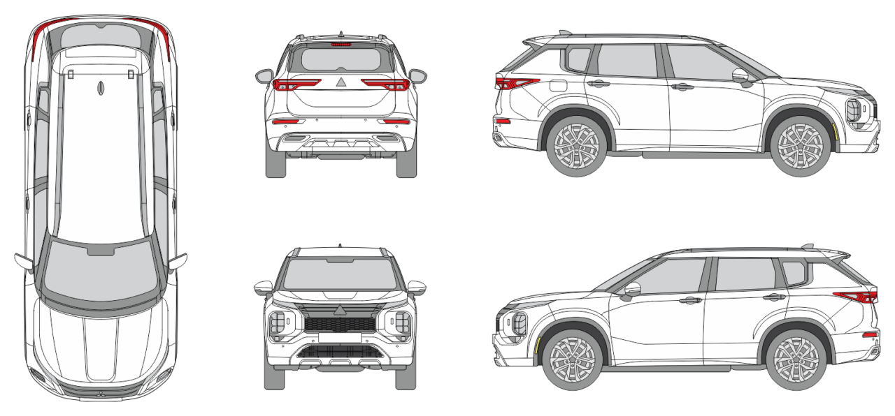 Mitsubishi Outlander 2021 - Vehicle Templates Unleashed