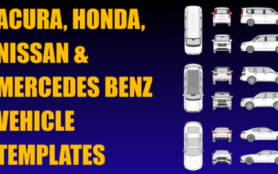 Acura, Honda, Nissan and Mercedes Benz Vehicle Templates Added