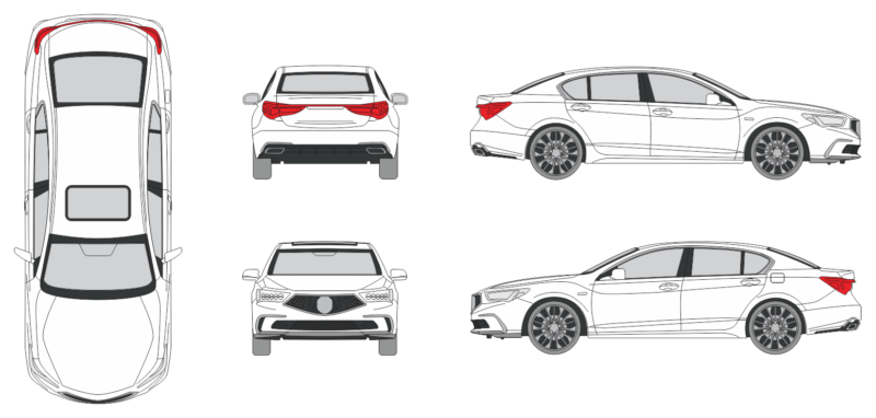 Acura RLX 2017 Car Template