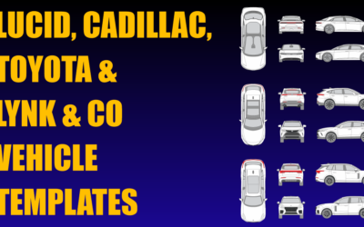 Lucid, Cadillac, Toyota and Lynk & Co Vehicle Templates Added