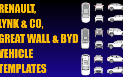 Renault, Lynk & Co, Great Wall and Byd Vehicle Templates Added