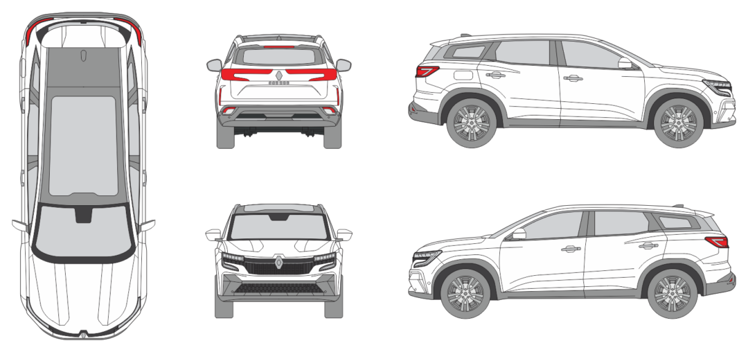 Renault Espace 2023 SUV Template