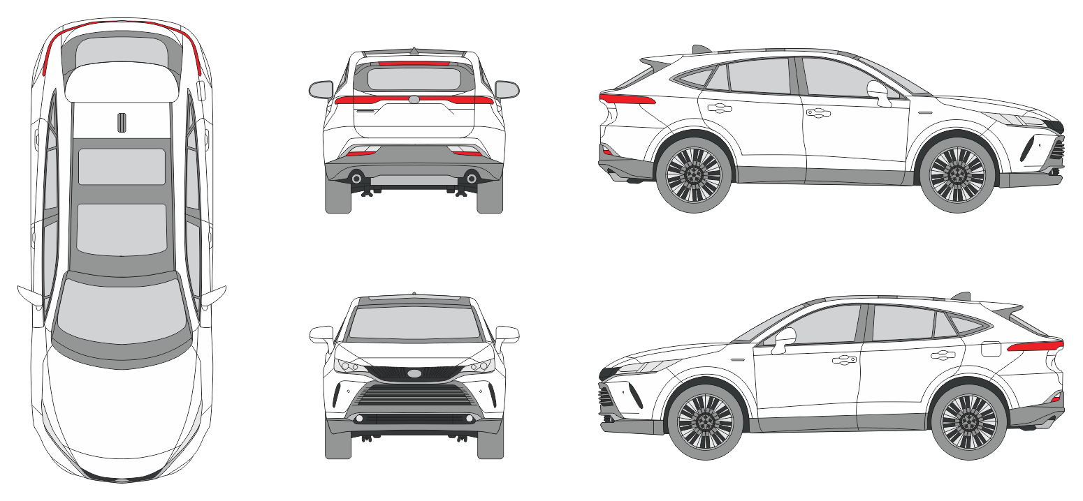 Toyota Venza 2020 Car Template