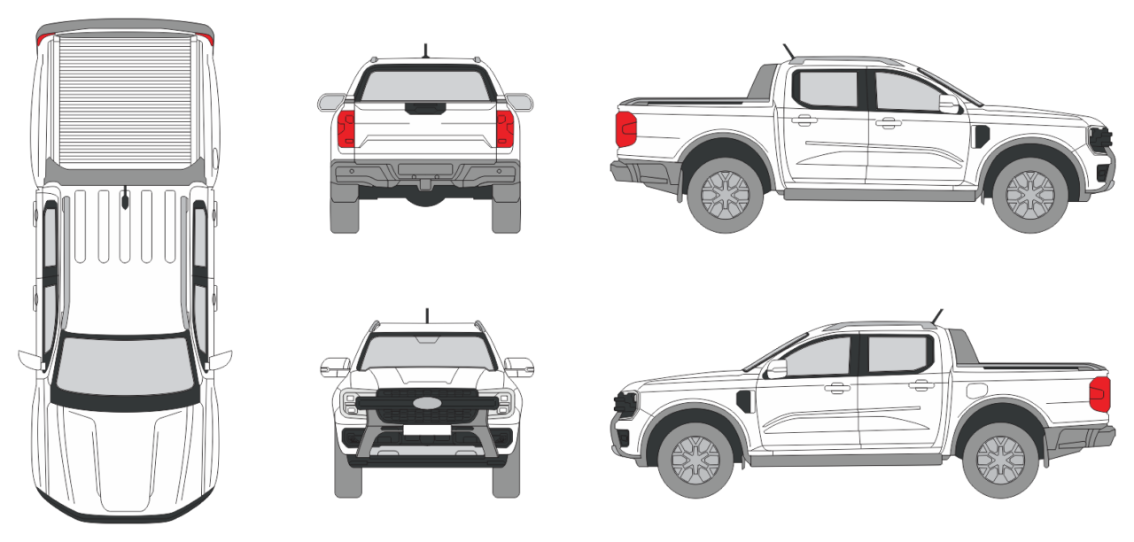 Ford Ranger 2023 - Vehicle Templates Unleashed