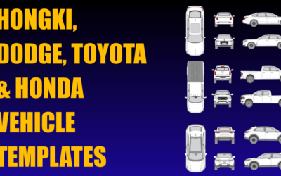 Hongki, Dodge, Toyota and Honda Vehicle Templates Added
