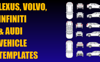 Lexus, Volvo, Infiniti and Audi Vehicle Templates Added