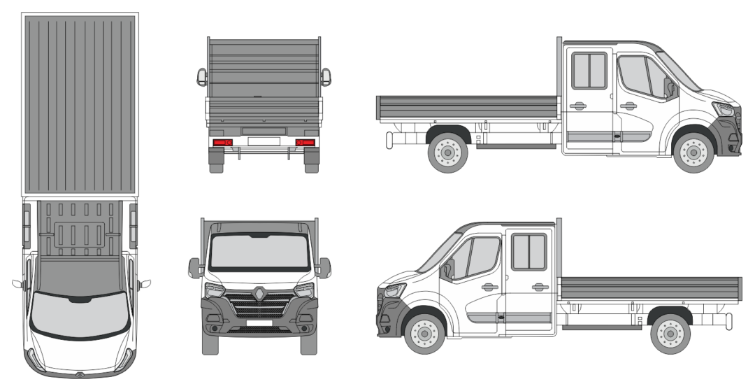 Renault Master 2022 Truck Template