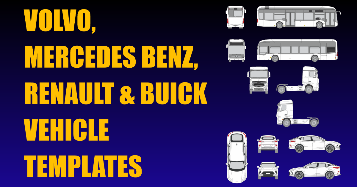 Volvo, Mercedes Benz, Renault and Buick Vehicle Templates Added