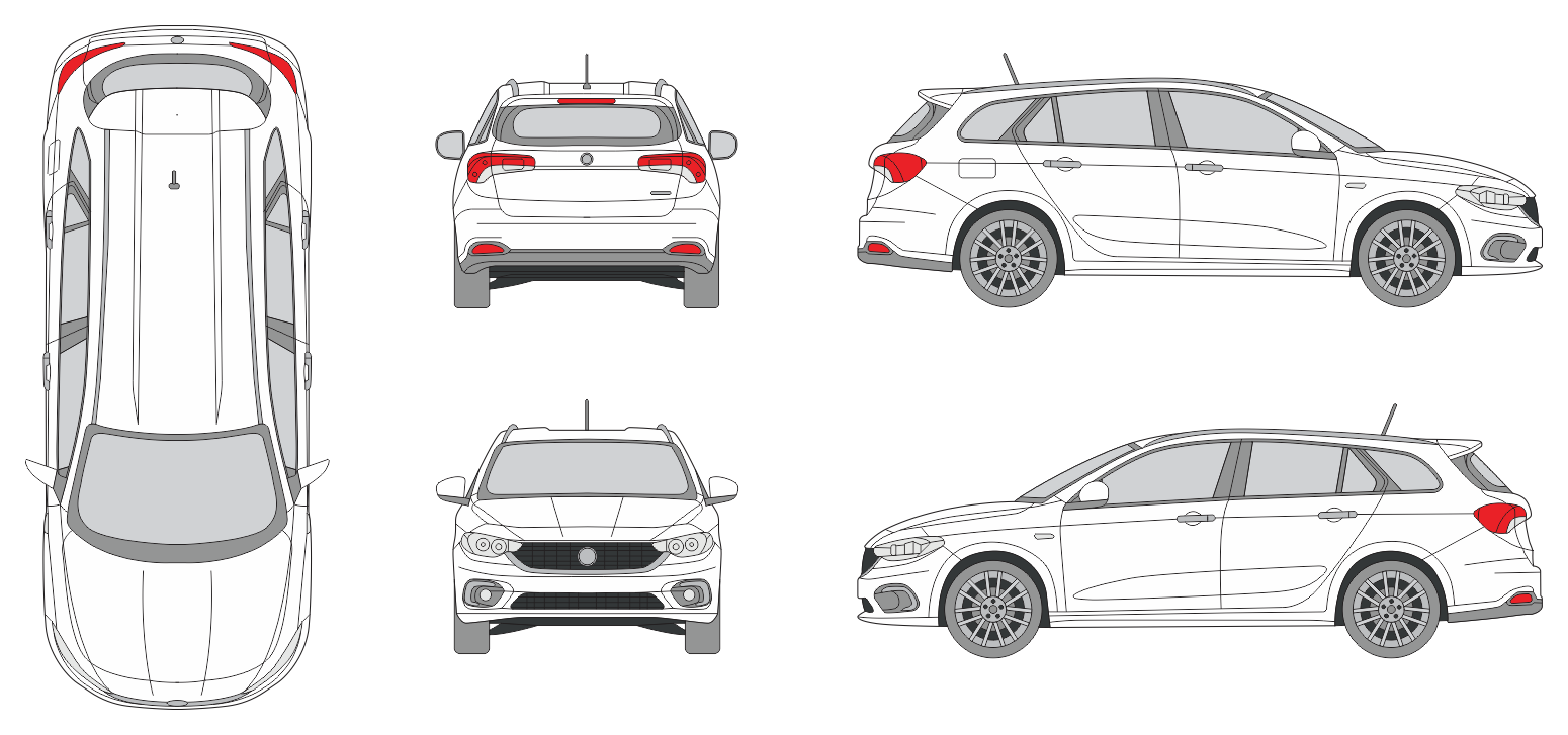 Fiat Tipo 2020 Car Template