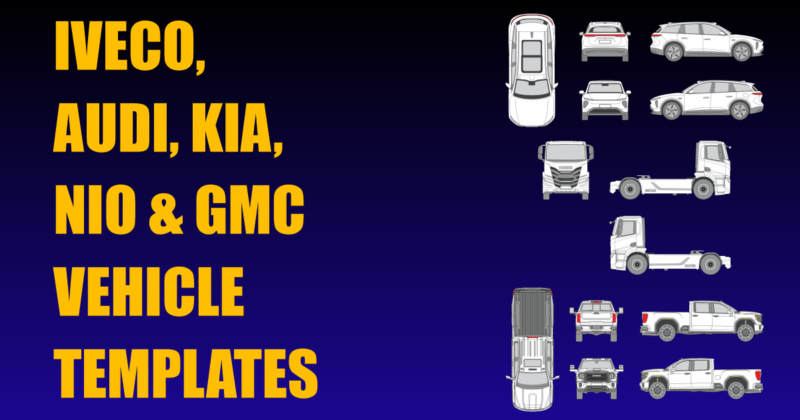 Iveco, Audi, Kia, Nio & GMC Vehicle Templates Added