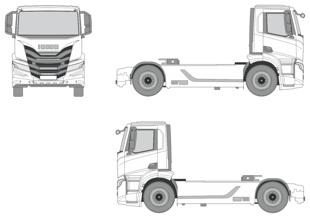 Iveco S-Way 2019 Truck Template