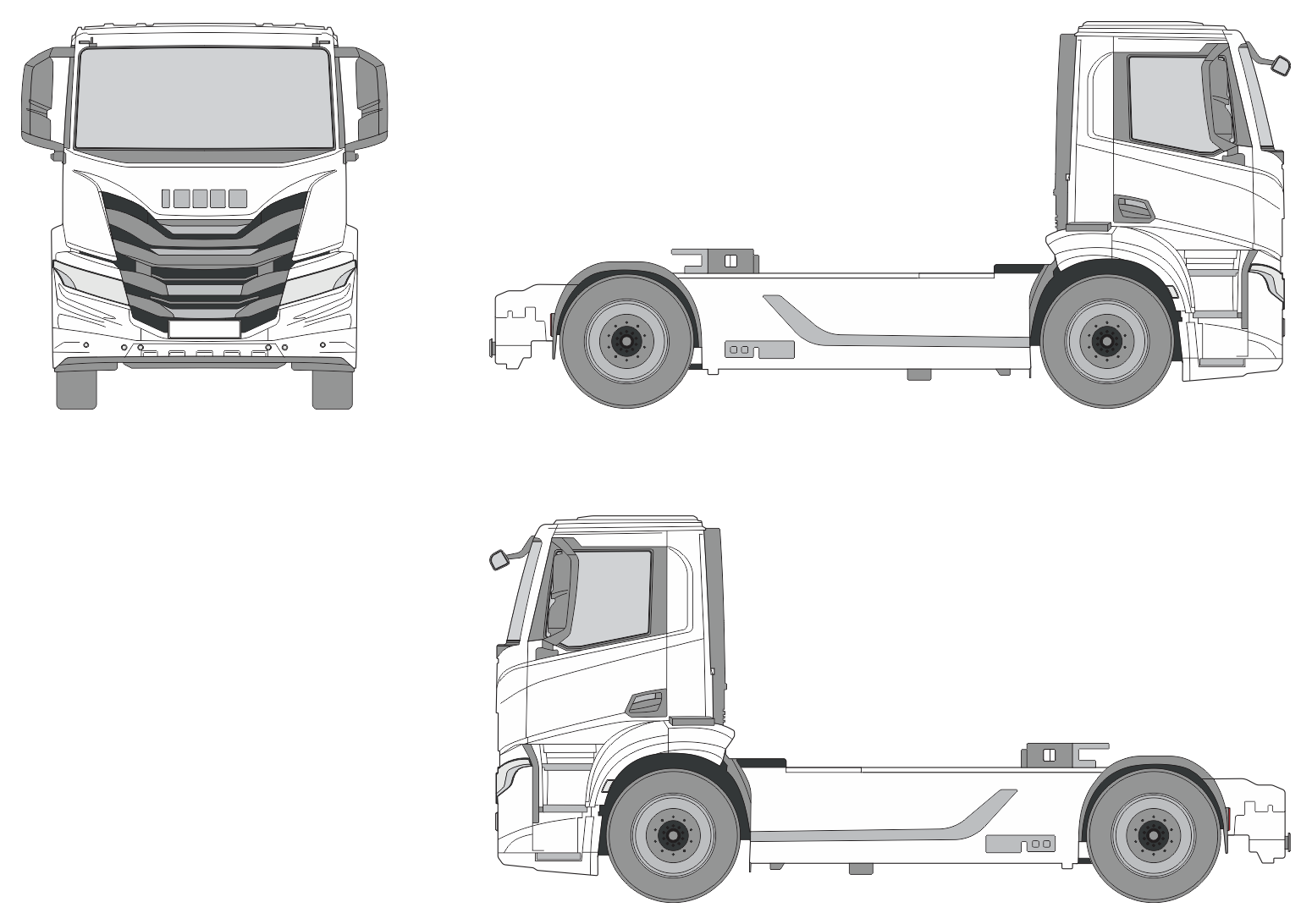 Iveco S-Way 2019 Truck Template