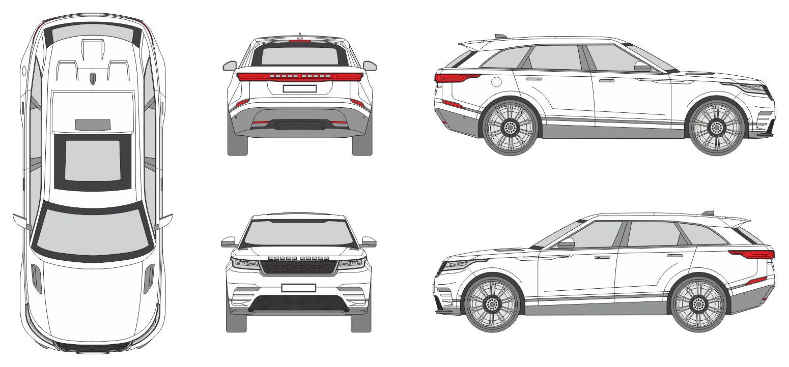 Landrover Range Rover Velar 2021 SUV Template