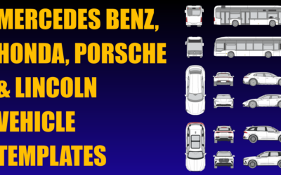 Mercedes Benz, Honda, Porsche and Lincoln Vehicle Templates Added