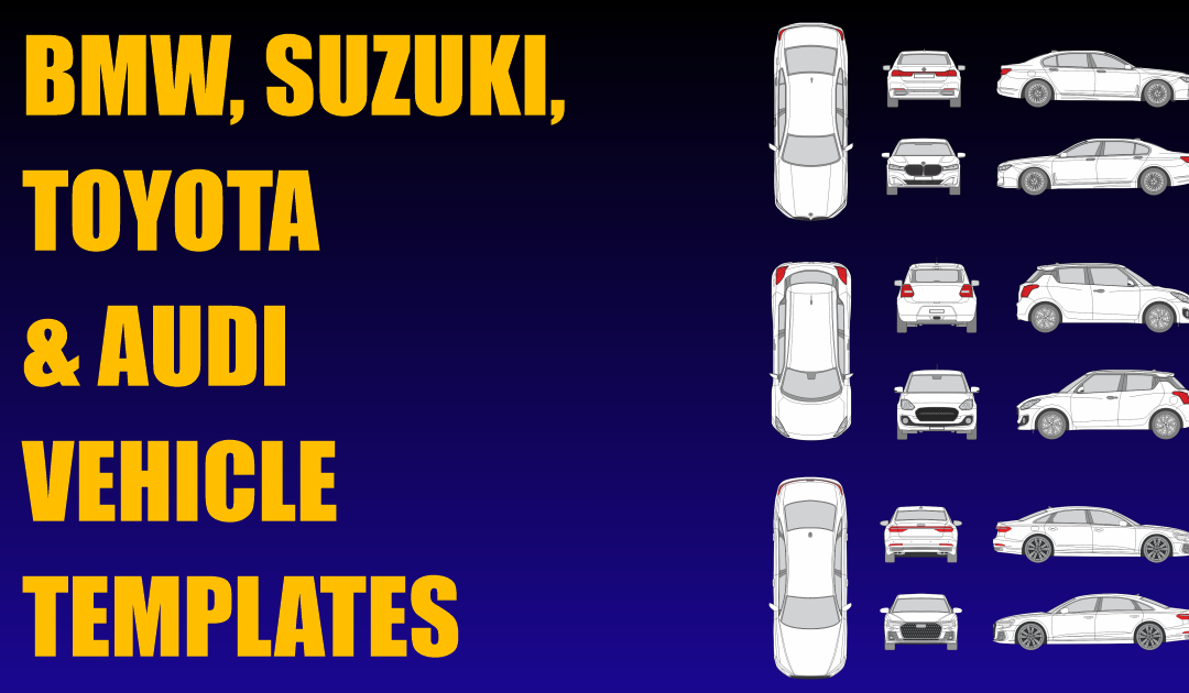 BMW, Suzuki, Toyota and Audi Vehicle Templates Added