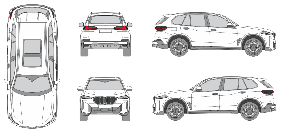 BMW X5 2023 SUV Template