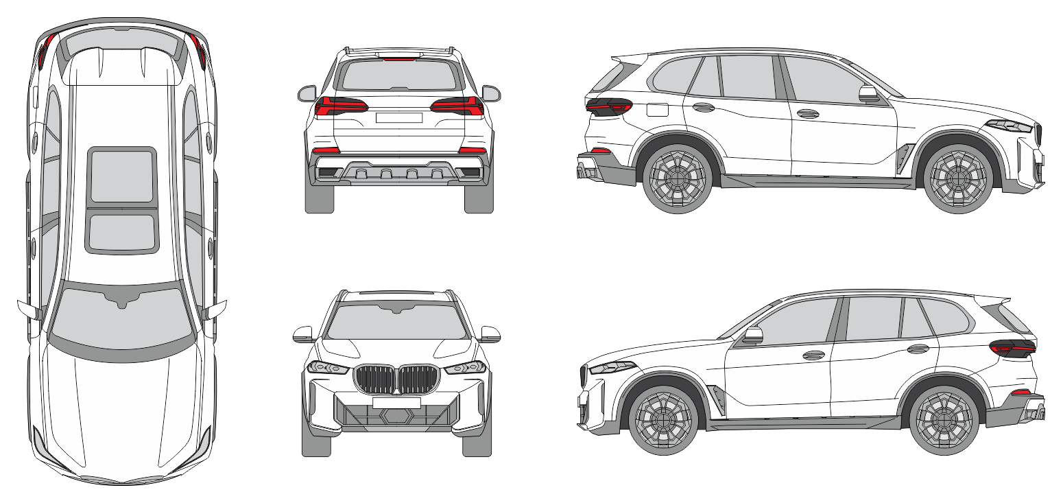 BMW X5 2023 SUV Template