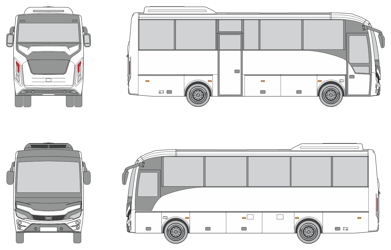 Isuzu Grand Toro 2021 Bus Template