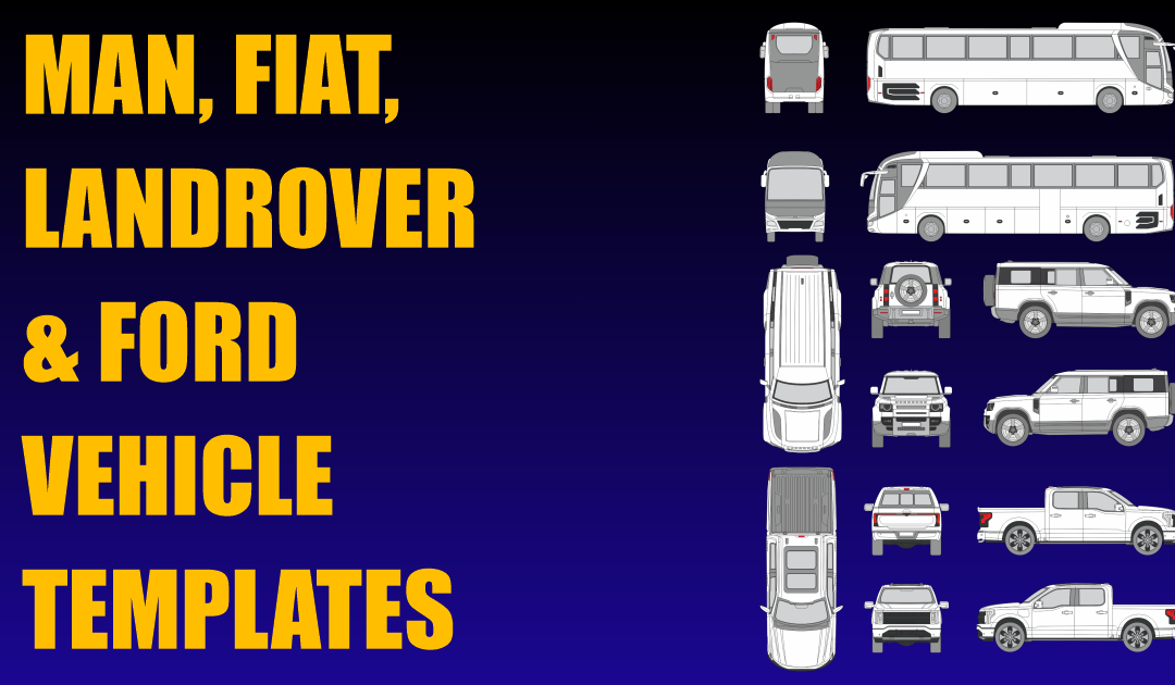 Man, Fiat, Landrover and Ford Vehicle Templates Added