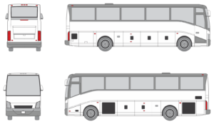 Van Hool CX35 2014 Bus Template
